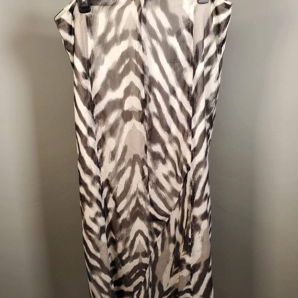New York & Company Zebra Pattern Maxi Skirt